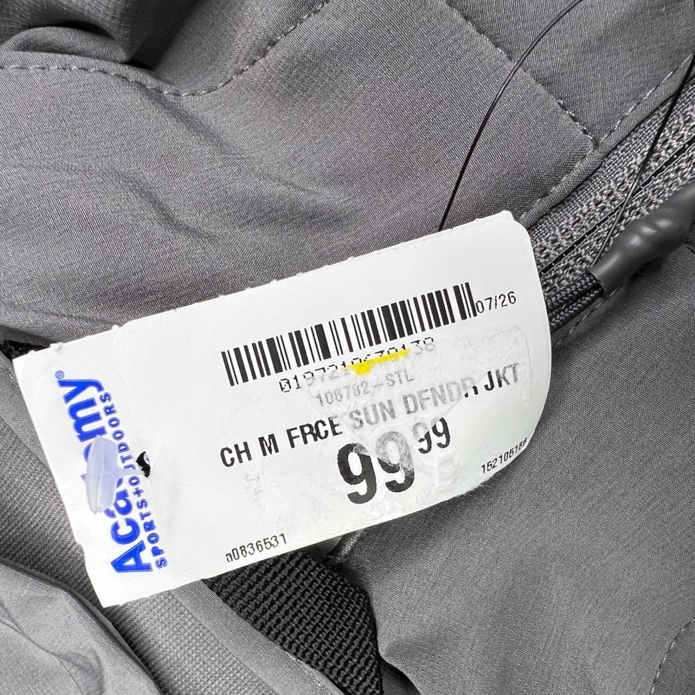 Carhartt Force Sun Defender Jacket Mens S Gray Solid Relaxed Fit Hooded Zip Up - Picture 6 of 9